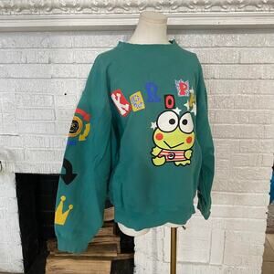 Dumbgood keroppi green crewneck sweatshirt